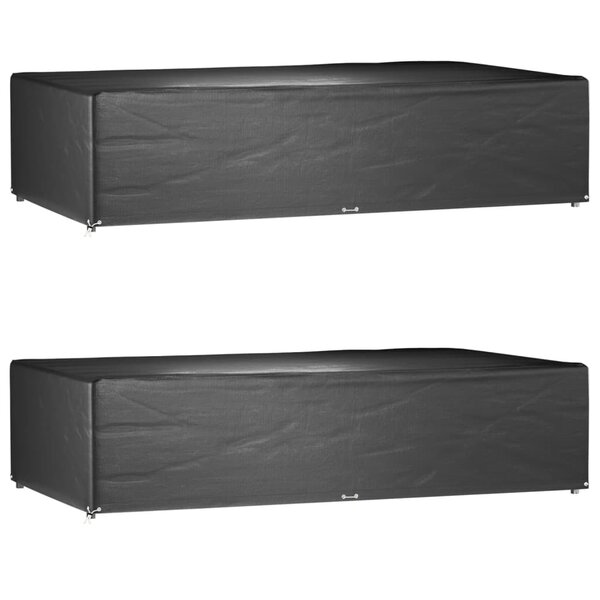 vidaXL Housses de salon de jardin 2 Pièces 12 œillets rectangulaire