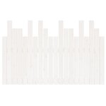 vidaXL Tête de lit murale Blanc 127 5x3x80 cm Bois massif de pin
