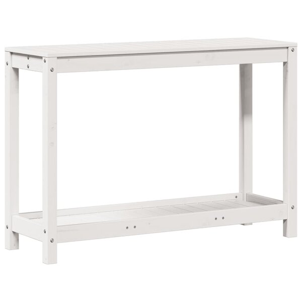 vidaXL Table de rempotage avec étagère 108x35x75 cm bois massif de pin