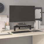 vidaXL Support de moniteur d'angle Noir 49x28x10 5 cm