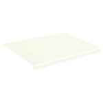 vidaXL Tissu de remplacement pour auvent Crème 4 5x3 5 m