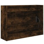 vidaXL Armoire à chaussures chêne fumé 80x21x57 cm bois ingénierie