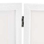 vidaXL Cadre photo dépliable Blanc 28x18 cm+2x(13x18 cm)