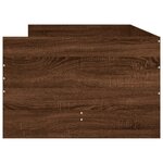 vidaXL Cadre de lit avec tiroirs chêne marron 100x200 cm