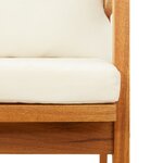 vidaXL Banc de jardin avec coussins 115x65x71 cm Bois d'acacia massif