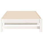 vidaXL Lit coulissant Blanc 2x(90x190) cm Bois de pin massif