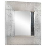 vidaXL Miroir de style aviation 50x50 cm Métal