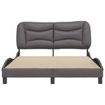 vidaXL Cadre de lit sans matelas gris 120x200 cm similicuir