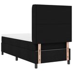 Lit à ressorts vidaXL avec matelas et LED Noir 80x200 cm Tissu