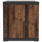 FMD Commode avec 2 portes 80x34 9x89 9 cm gris et style ancien