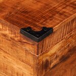 vidaXL Coffre de rangement cubique Bois massif de manguier