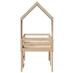 vidaXL Lit haut avec toit 75x190 cm bois de pin massif