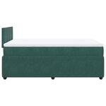vidaXL Sommier à lattes de lit avec matelas vert foncé 120x190 cm