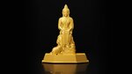 Mercredi soir Bouddha le bienheureux 7 jours Série Bouddha 1 Once Pièce d'argent 5000 Francs Tchad 2024