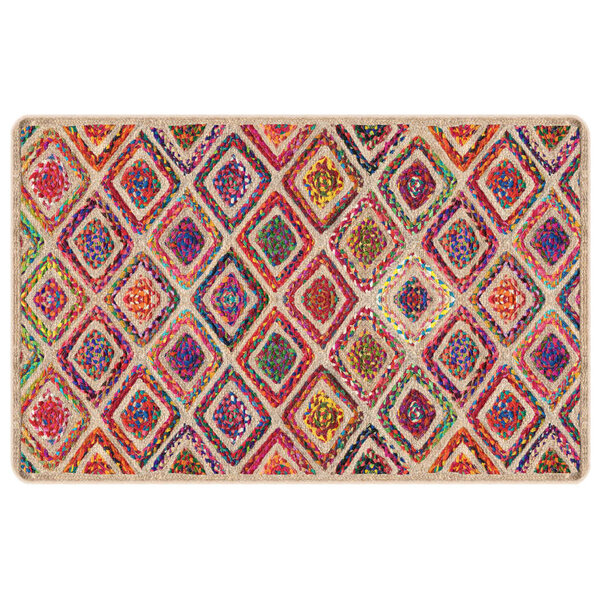vidaXL Tapis lavable multicolore 190x300 cm antidérapant