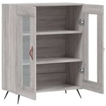 vidaXL Buffet sonoma gris 69 5x34x90 cm bois d'ingénierie
