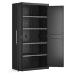 Keter Armoire de rangement haute Detroit XL Noir