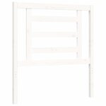 vidaXL Cadre de lit sans matelas blanc 100x200 cm bois massif