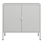 Armoire de bureau casier de bureau meuble de rangement pour salon bureau chambre atelier acier 75 x 80 x 40 cm gris clair 03_0006320