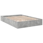 vidaXL Cadre de lit sans matelas gris béton 140x200 cm