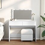 vidaXL Coiffeuse avec LED blanc 100x40x120 cm