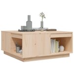 vidaXL Table basse 80x81x36 5 cm Bois massif de pin