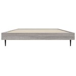 vidaXL Cadre de lit sonoma gris 100x200 cm bois d'ingénierie