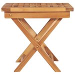 vidaXL Chaises longues lot de 2 avec table Bois de teck solide