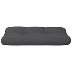 vidaXL Coussin de palette noir 70x40x12 cm tissu
