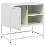 vidaXL Meuble TV vert olive 100 5x39x60 5 cm acier