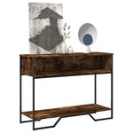vidaXL Table console chêne fumé 100x35x74 5 cm bois d'ingénierie