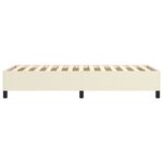 vidaXL Cadre de lit Crème 80x200 cm Similicuir