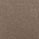 vidaXL Sommier à lattes de lit matelas et LED taupe 120x190 cm tissu