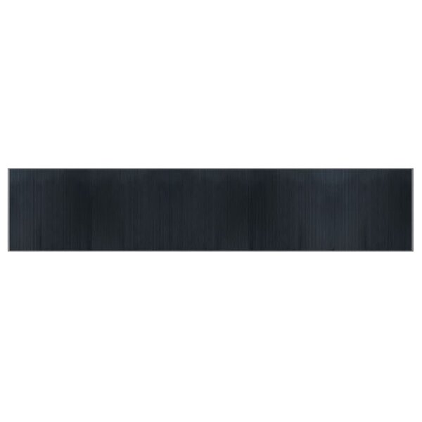 vidaXL Tapis rectangulaire gris 100x500 cm bambou