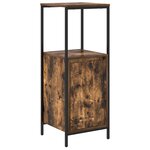 vidaXL Ensemble de meubles de salle de bain 3 pièces en bois d'ingénierie chêne fumé