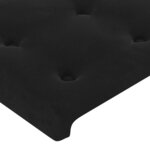 vidaXL Sommier à lattes de lit avec matelas et LED Noir 180x200 cm