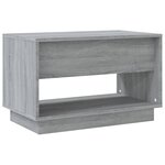 vidaXL Meuble TV sonoma gris 70x41x44 cm bois d'ingénierie