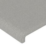 vidaXL Cadre de lit sans matelas gris clair 80x200 cm tissu