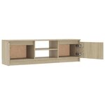 vidaXL Meuble TV Chêne sonoma 120x30x35 5 cm Bois d’ingénierie
