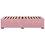 vidaXL Cadre de lit sans matelas rose 80x200 cm velours