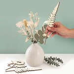 Fleurs en Bois 24 cm épaisseur 4 mm 10 pièces