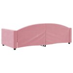 vidaXL Lit de repos rose 90x200 cm velours