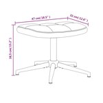 vidaXL Chaise de relaxation avec tabouret Jaune moutarde Velours