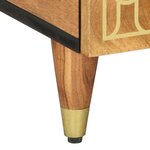 vidaXL Table basse 80x54x40 cm bois de manguier massif