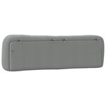 vidaXL Coussin de tête de lit gris clair 180 cm tissu