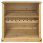 vidaXL Armoire à vin Corona 107 5x51x105 5 cm bois de pin massif