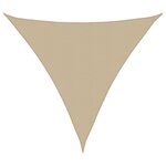 vidaXL Voile de parasol tissu oxford triangulaire 3x3x3 m beige
