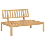 vidaXL Salon palette de jardin avec coussins 3Pièces bois d'acacia massif