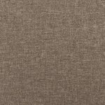 vidaXL Cadre de lit sans matelas taupe 120x190 cm tissu