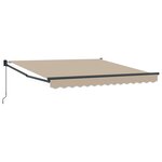Store rétractable manuel vidaXL Beige 350x250 cm